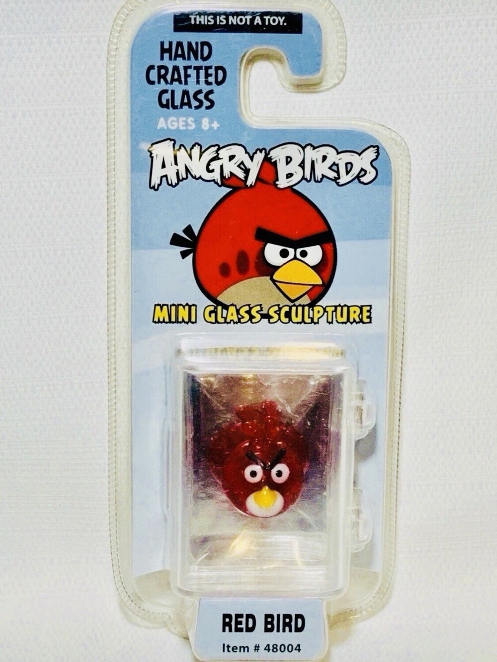 Angry Birds Red Bird Mini Glass Sculpture Hand Crafted Limited Edition #48004